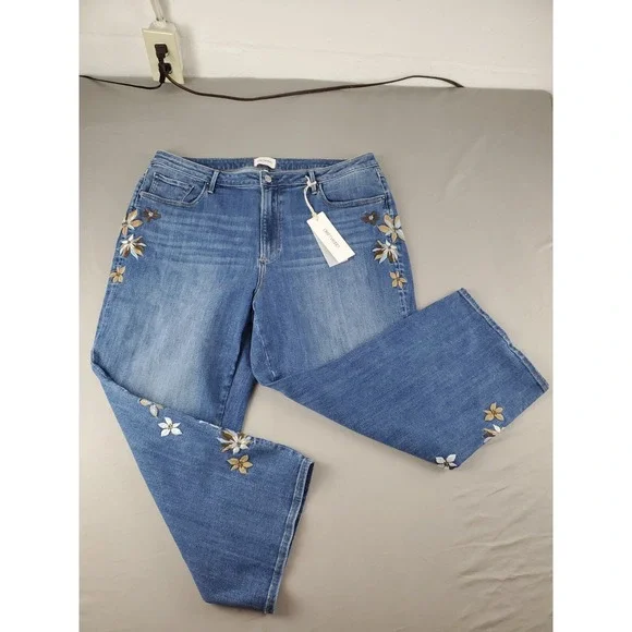 Driftwood Womens Jeans W40 L24 Petite Royce Straight Ankle  Indigo Detached - Picture 4 of 15